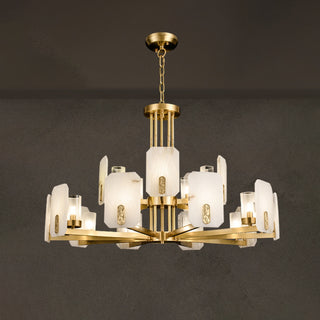 Marble Chandelier Copper Luxury