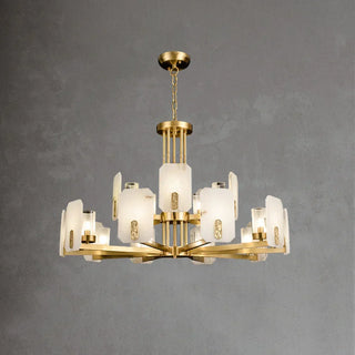 Alabaster Chandelier Copper Luxury
