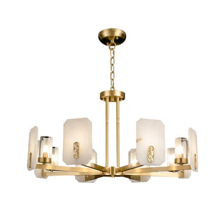 Marble Chandelier Copper Luxury