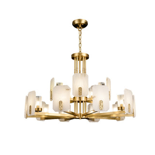 Marble Chandelier Copper Luxury