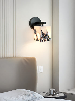 Marble Cube Geometric Wall Lamp