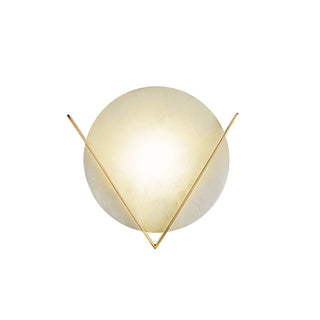 Marble Round Victory V Wall Lamp