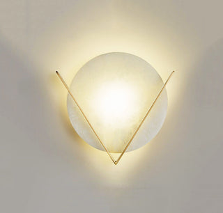 Marble Round Victory V Wall Lamp