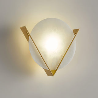 Marble Round Victory V Wall Lamp