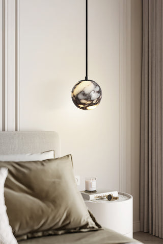 Spherical Bulgari Marble Pendant Light