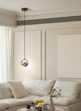Spherical Bulgari Marble Pendant Light