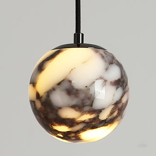 Spherical Bulgari Marble Pendant Light