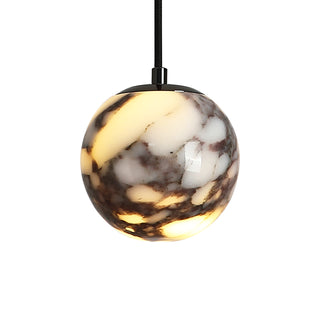 Spherical Bulgari Marble Pendant Light