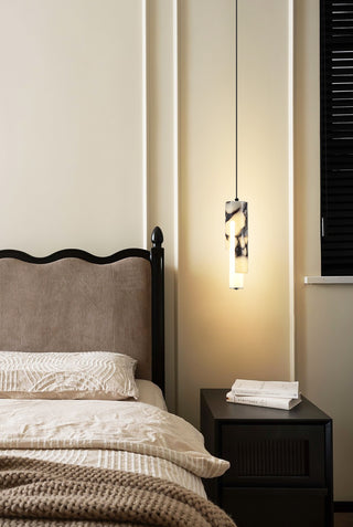 Cylindrical Bulgari Marble Pendant Lamp