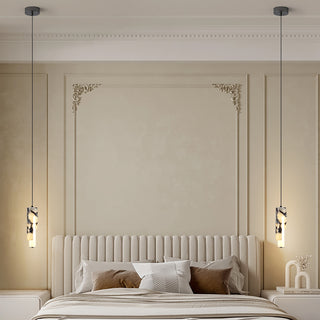 Cylindrical Bulgari Marble Pendant Lamp