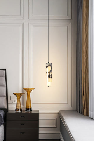 Cylindrical Bulgari Marble Pendant Lamp