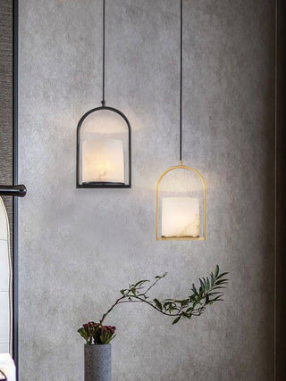 Marble Cylinder Pendant Light