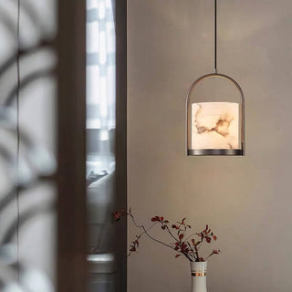 Marble Cylinder Pendant Light