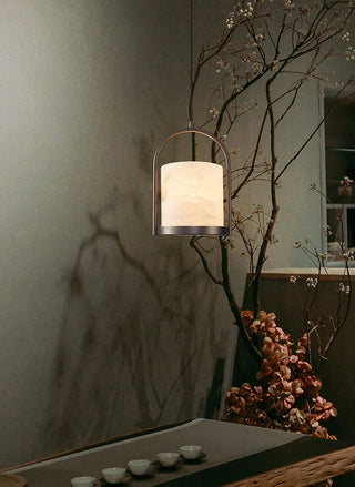 Marble Cylinder Pendant Light