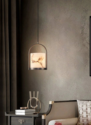 Marble Cylinder Pendant Light