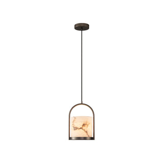 Marble Cylinder Pendant Light