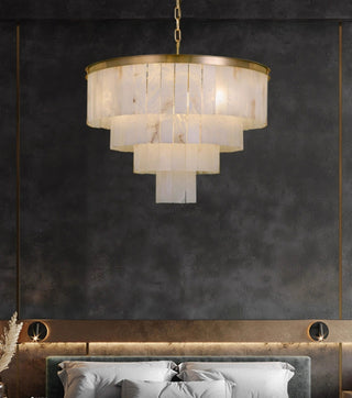 Alabaster Tiered Chandelier