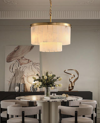 Alabaster Tiered Chandelier
