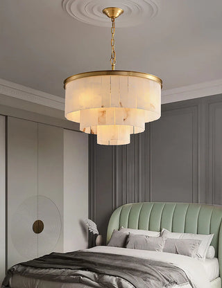 Alabaster Tiered Chandelier
