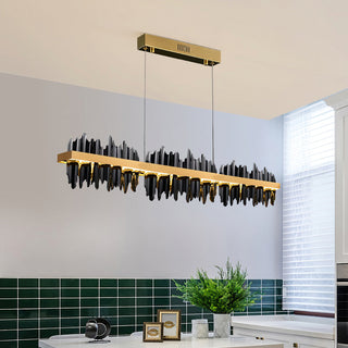 Midnight Shadow Linear Chandelier