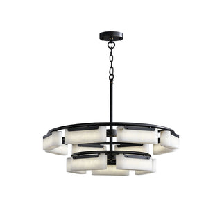 Modern Alabaster Fusion Chandelier