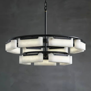 Modern Alabaster Fusion Chandelier