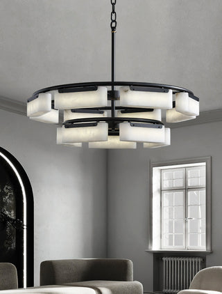 Modern Alabaster Fusion Chandelier