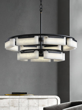 Modern Alabaster Fusion Chandelier