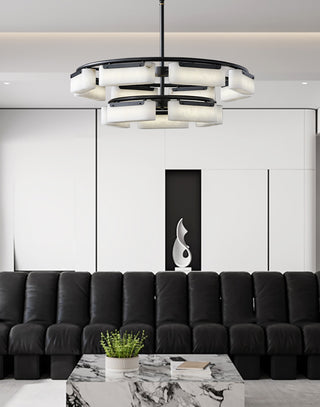 Modern Alabaster Fusion Chandelier