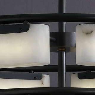 Modern Alabaster Fusion Chandelier