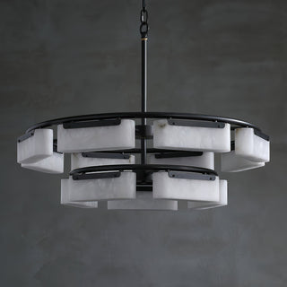 Modern Alabaster Fusion Chandelier