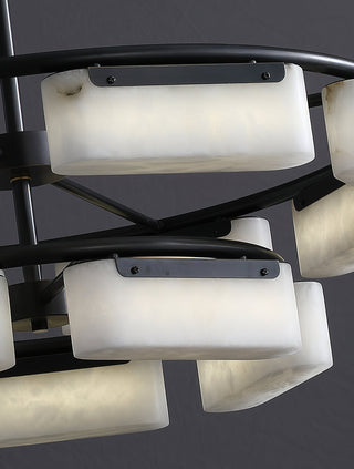 Modern Alabaster Fusion Chandelier