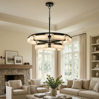 Modern Alabaster Fusion Chandelier