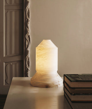 Modern Alabaster Babel Table Lamp