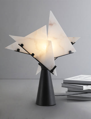 Modern Alabaster Black Table Lamp