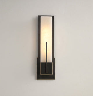 Modern Alabaster Cuboid Copper Wall Lamp