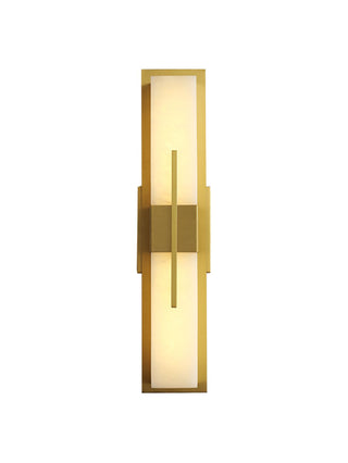 Modern Alabaster Cuboid Copper Wall Lamp