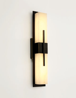 Modern Alabaster Cuboid Copper Wall Lamp