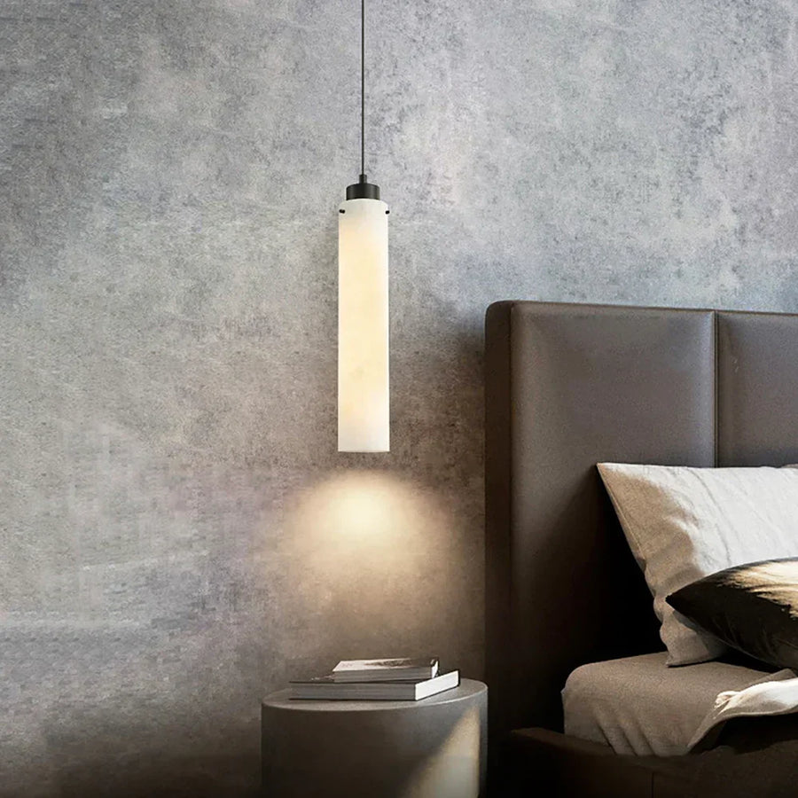 مصباح معلق مرمر بشكل أسطوانة
