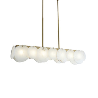 Modern Alabaster Linear Chandelier