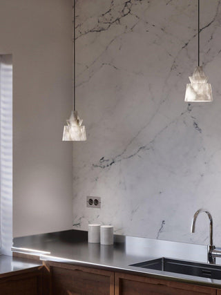 Modern Alabaster Pendant Light