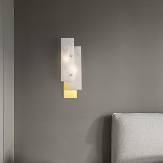 Modern Alabaster Rectangle Wall Lamp