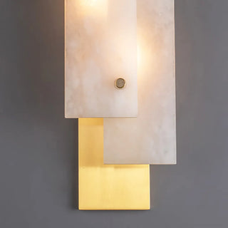 Modern Alabaster Rectangle Wall Lamp