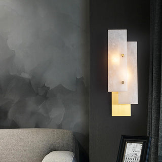 Modern Alabaster Rectangle Wall Lamp