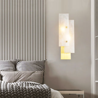 Modern Alabaster Rectangle Wall Lamp