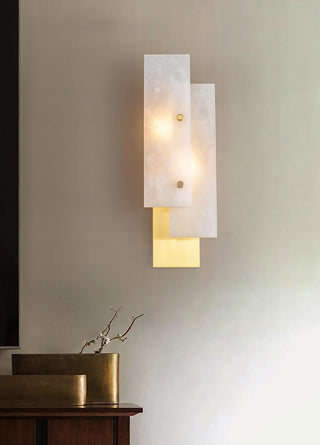 Modern Alabaster Rectangle Wall Lamp