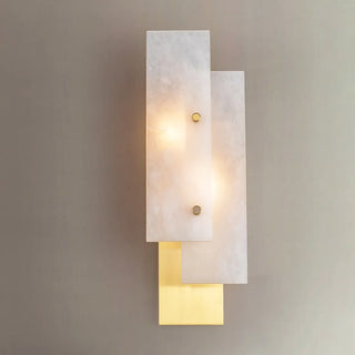 Modern Alabaster Rectangle Wall Lamp