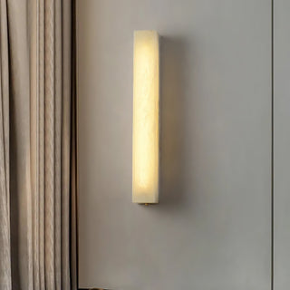 Modern Alabaster Rectangle Wall Sconce