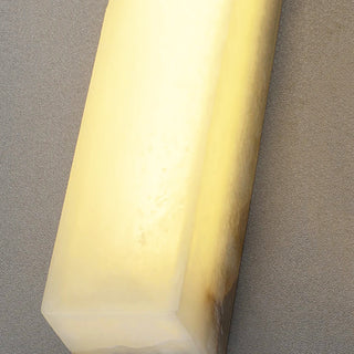 Modern Alabaster Rectangle Wall Sconce