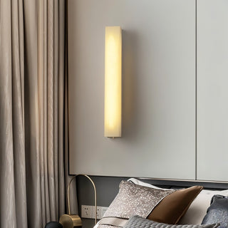 Modern Alabaster Rectangle Wall Sconce